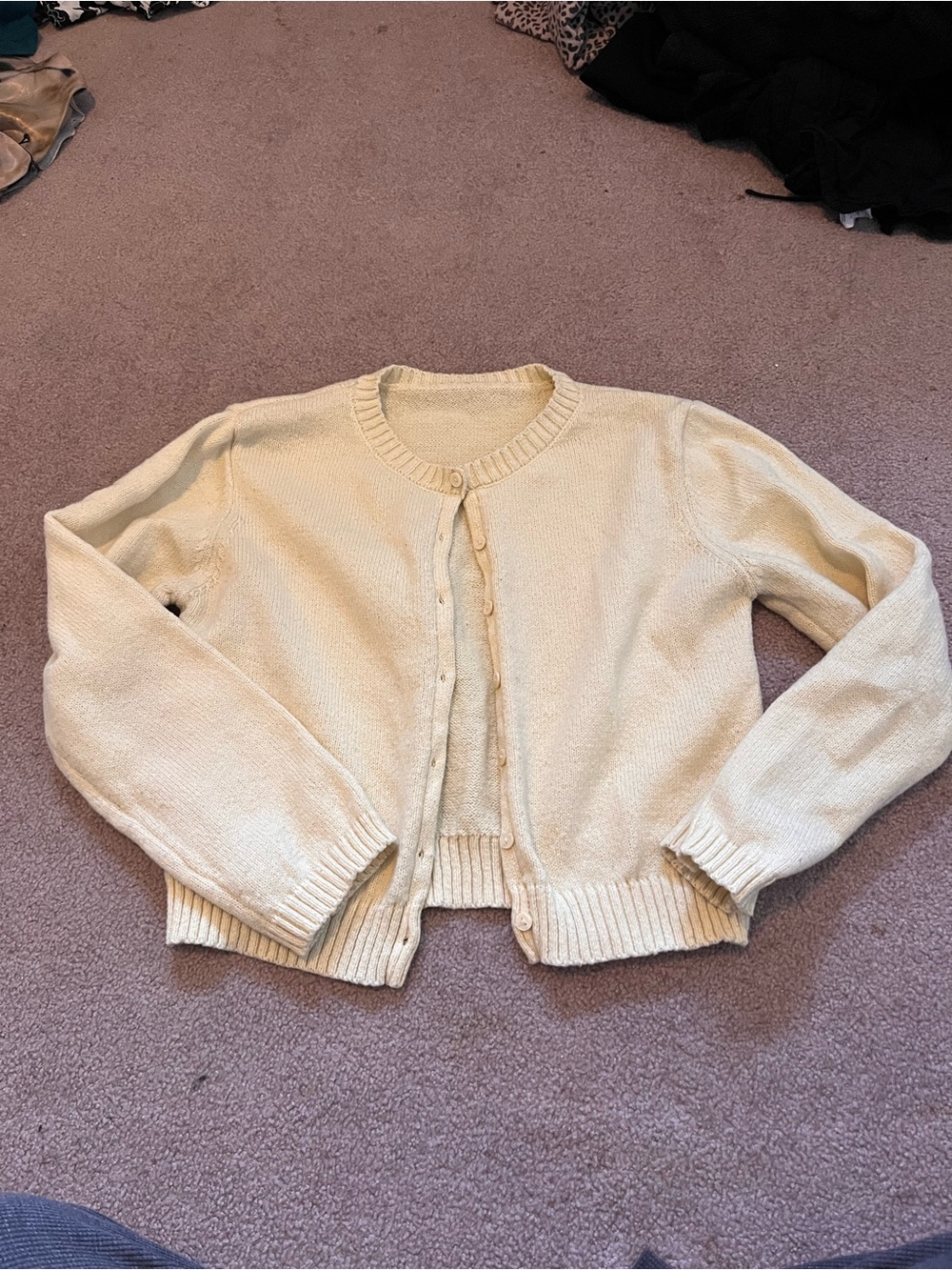 Butter yellow cardigan